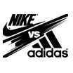 nike vs adidas logo
